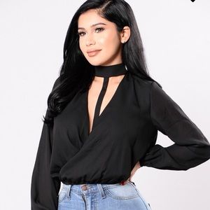 Fashion Nova: Platinum Lifestyle Top - Black - S